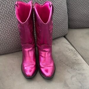 Steve Madden Metallic Pink Kids Boots